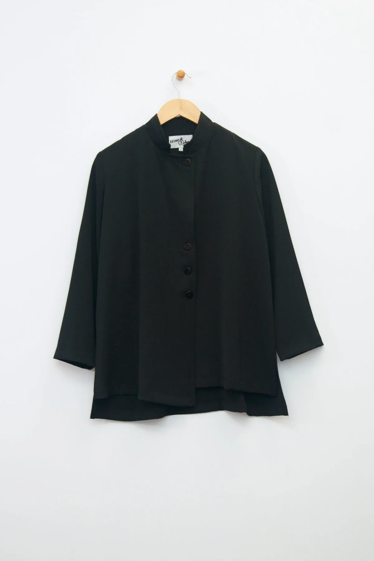 28" Asymmetrical Mandarin Collar Jacket