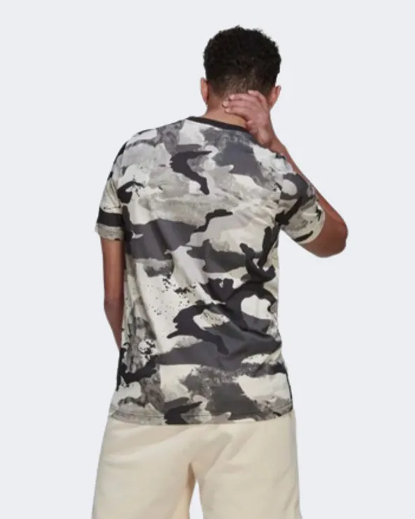 Adidas Camo Series Allover Print Men Original T-Shirt Chalk White Hk2800