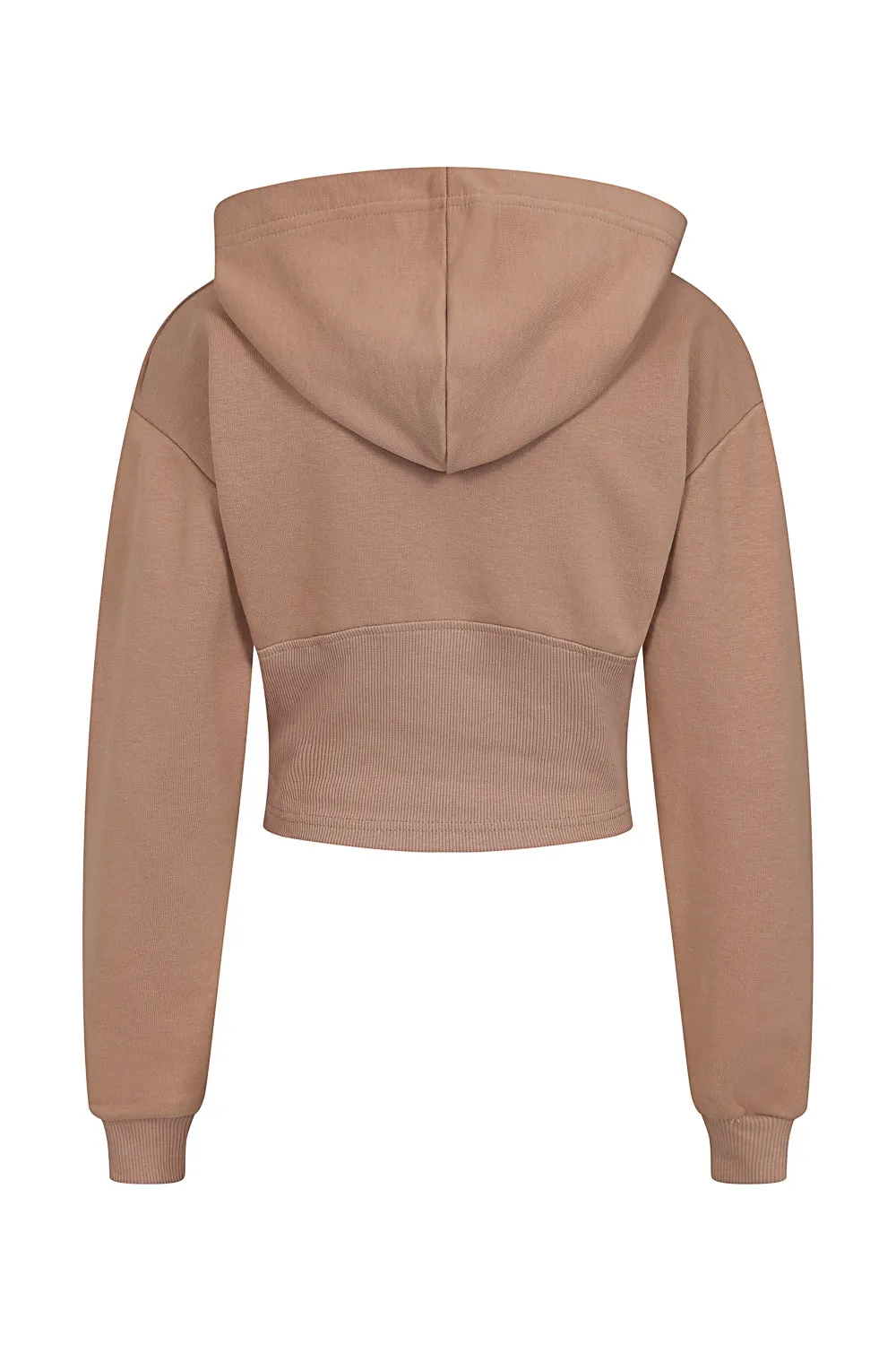 Aliza Taupe Corset Waisted Hoodie Tracksuit Set