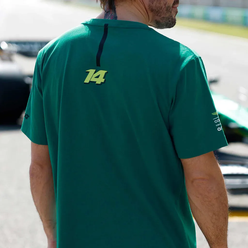 Aston Martin Cognizant F1 Kimoa Fernando Alonso Men's Lifestyle T-Shirt - Green