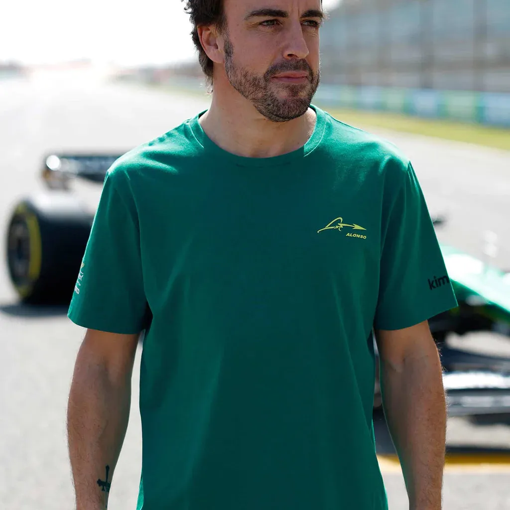 Aston Martin Cognizant F1 Kimoa Fernando Alonso Men's Lifestyle T-Shirt - Green