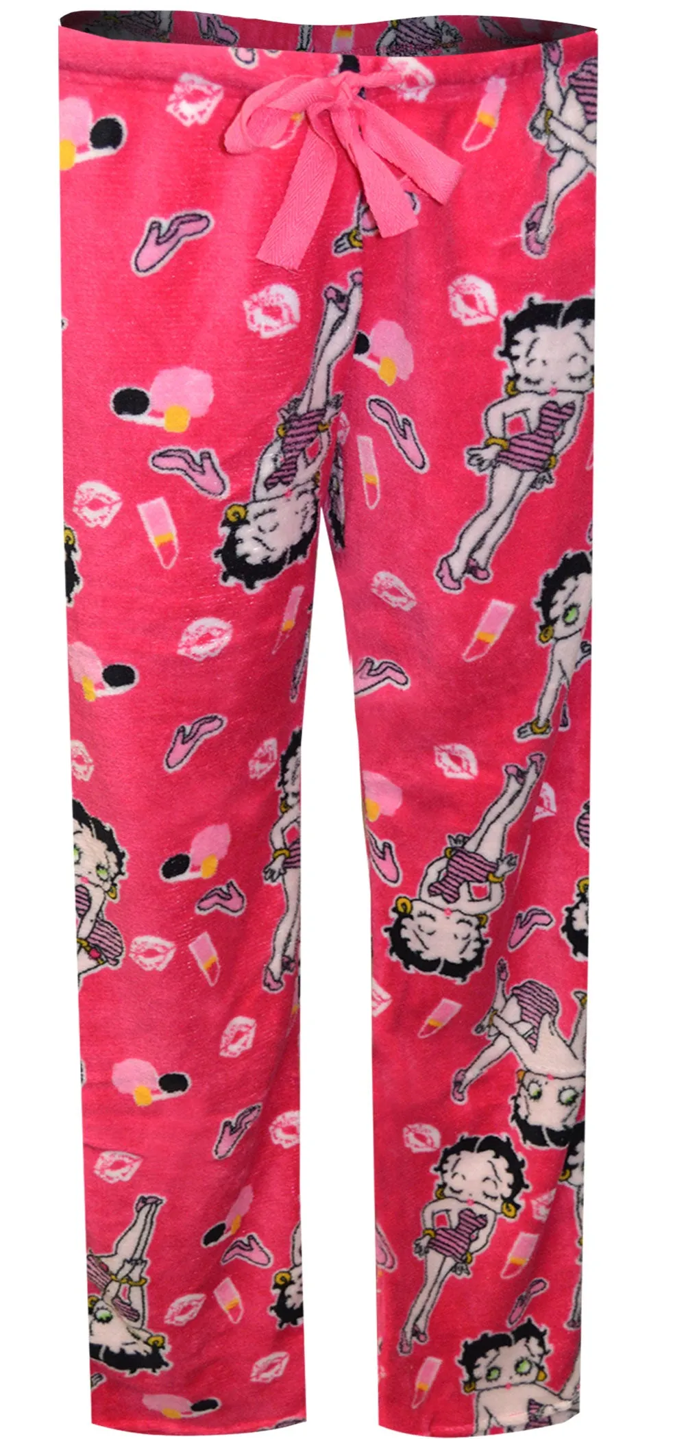 Betty Boop Hot Pink Plush Plus Size Lounge Pants