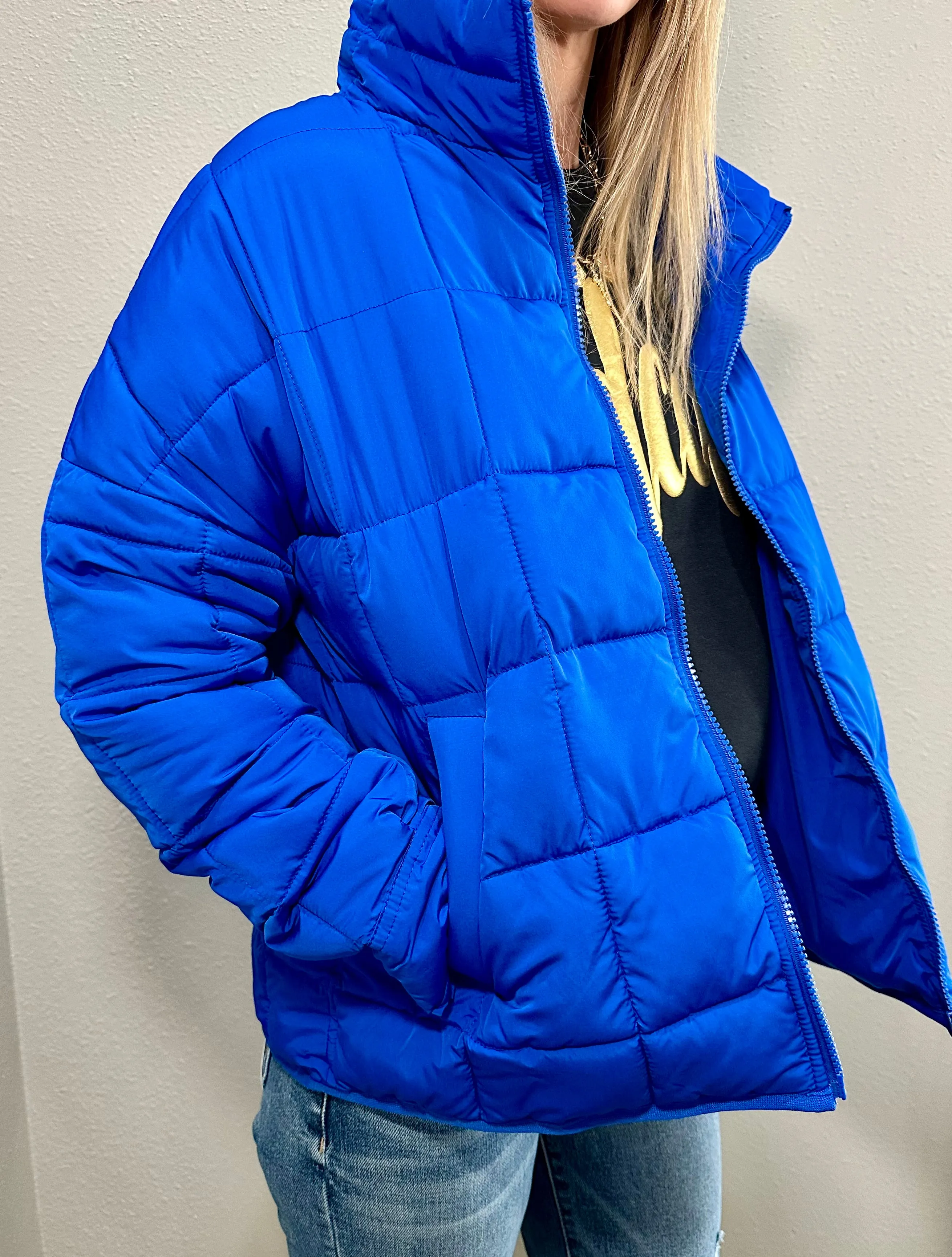 Blue Puffer Jacket