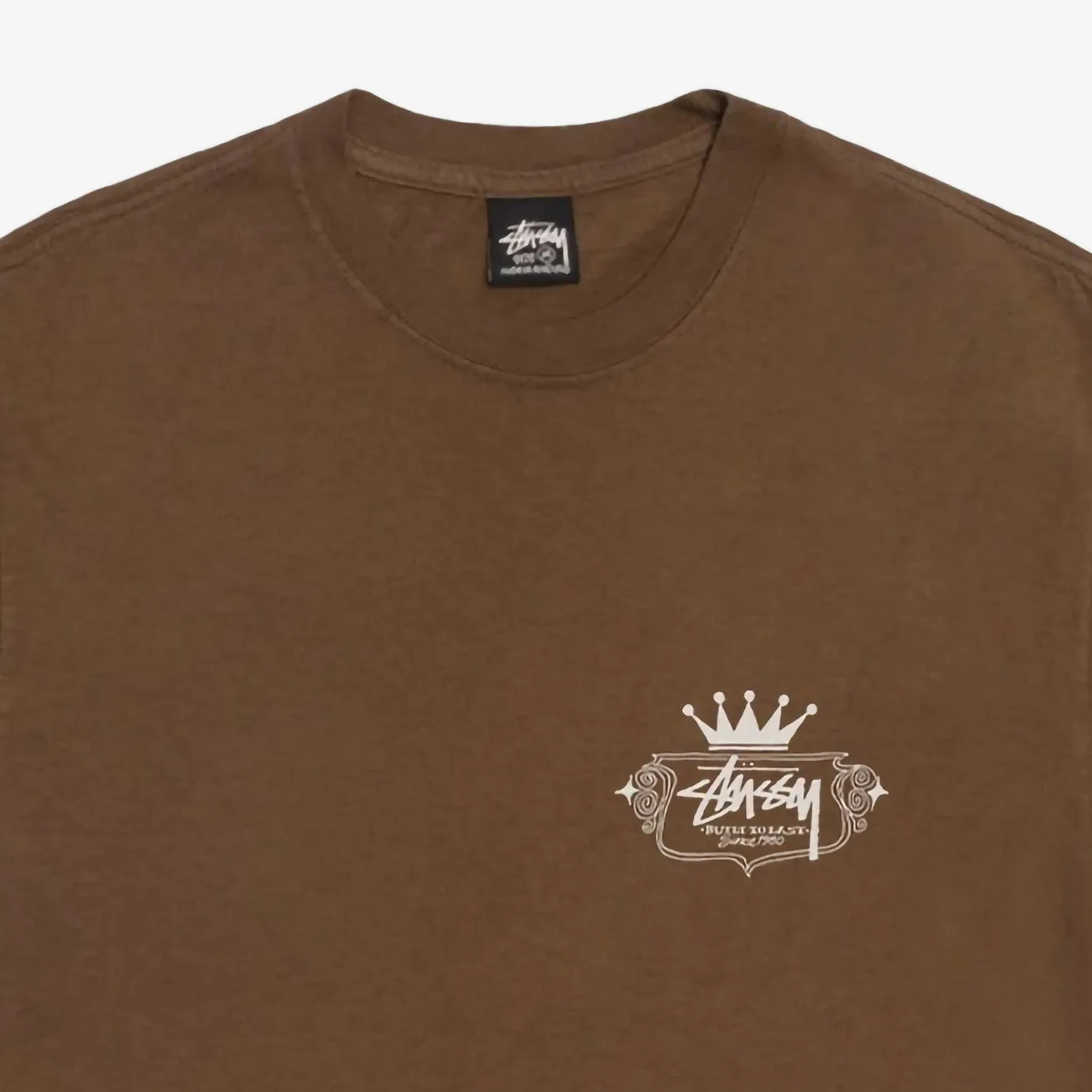 BUILT TO LAST PIGMENT DYED TEE (BROWN)