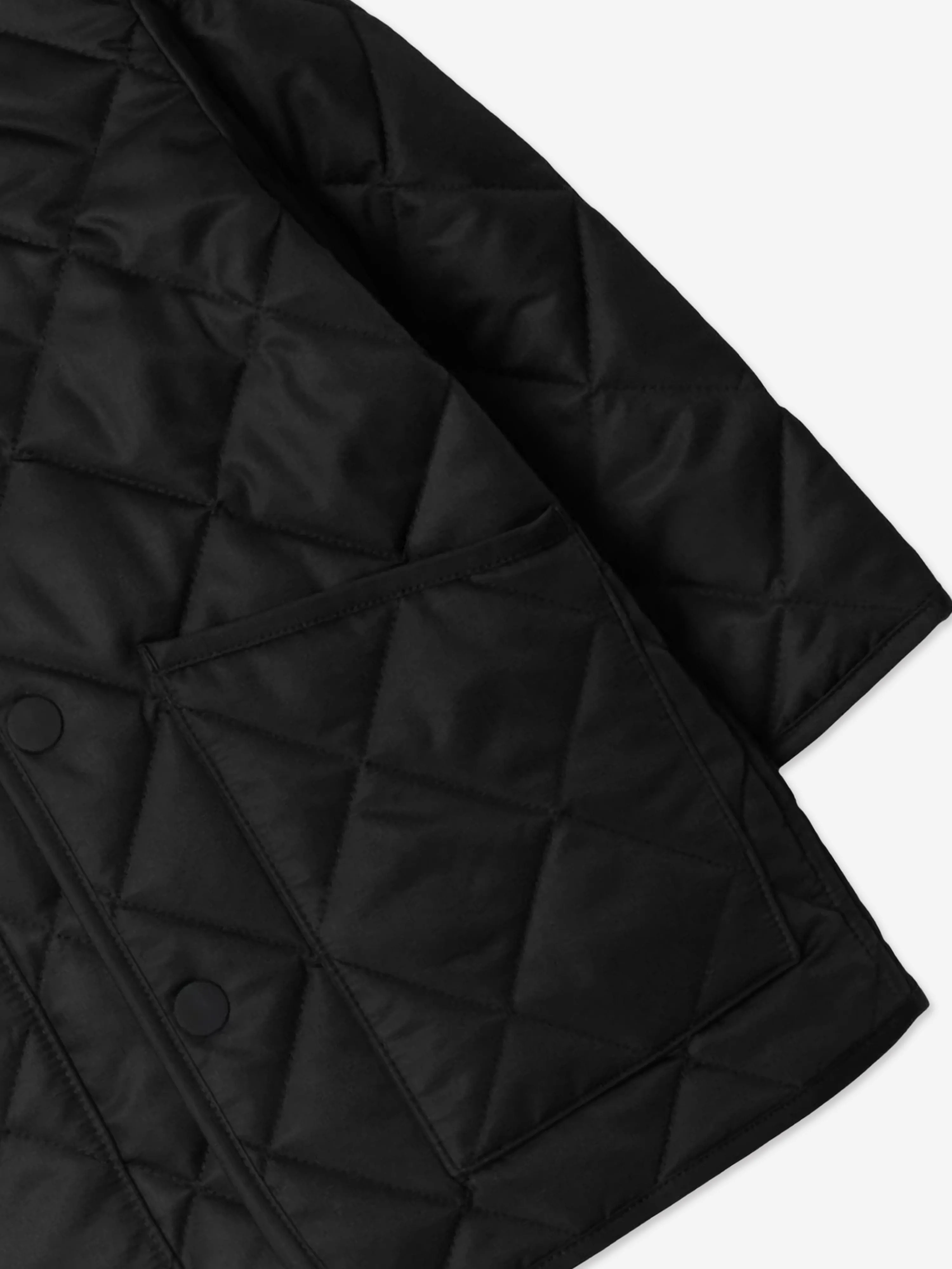 Burberry Baby Boys Mini Rowan Quilted Jacket in Black