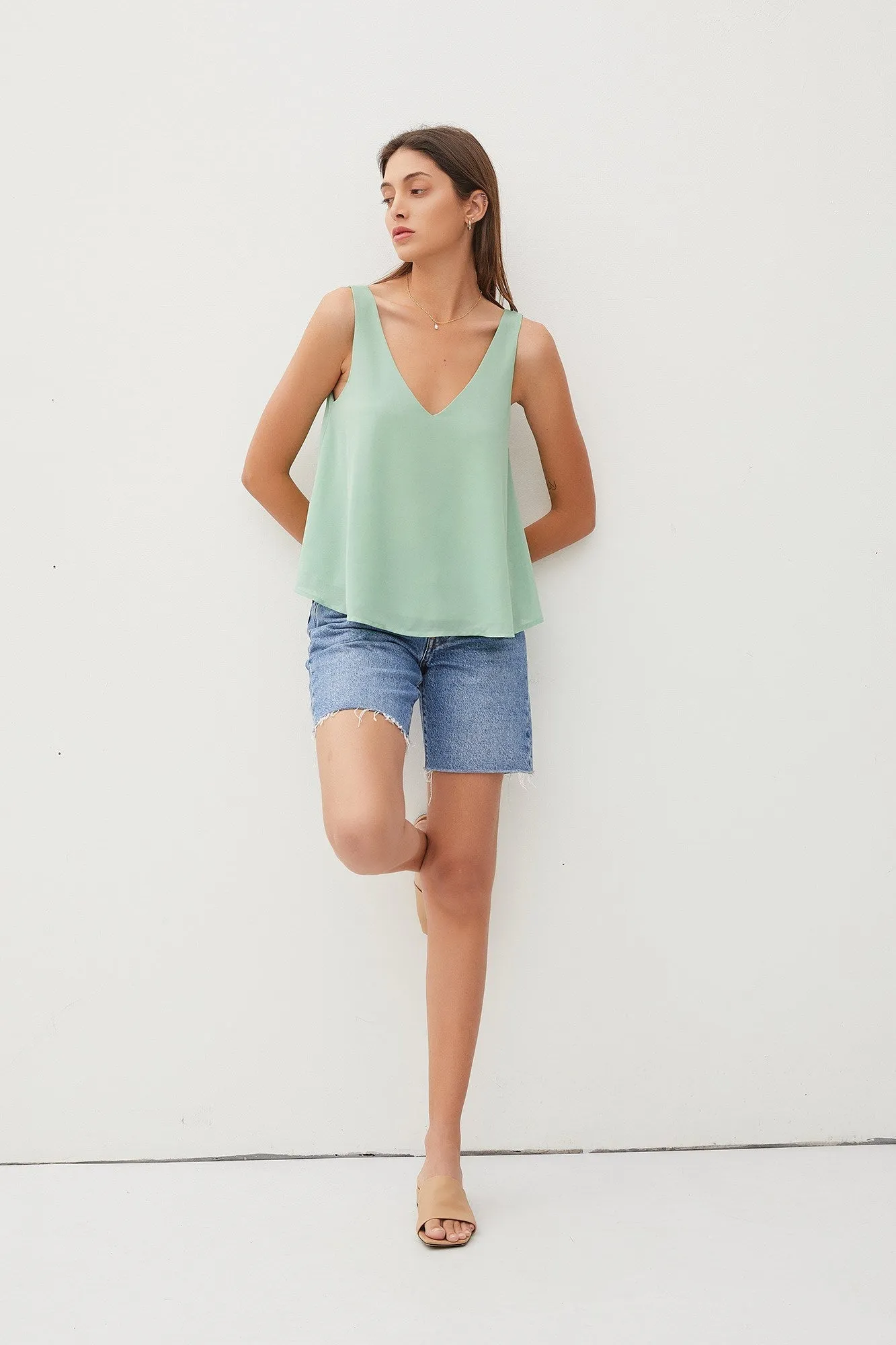 Chiffon Sleeveless Top