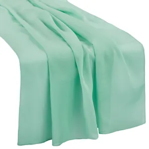 Chiffon Wedding Table Runner 10FT x 27" - Seafoam Green