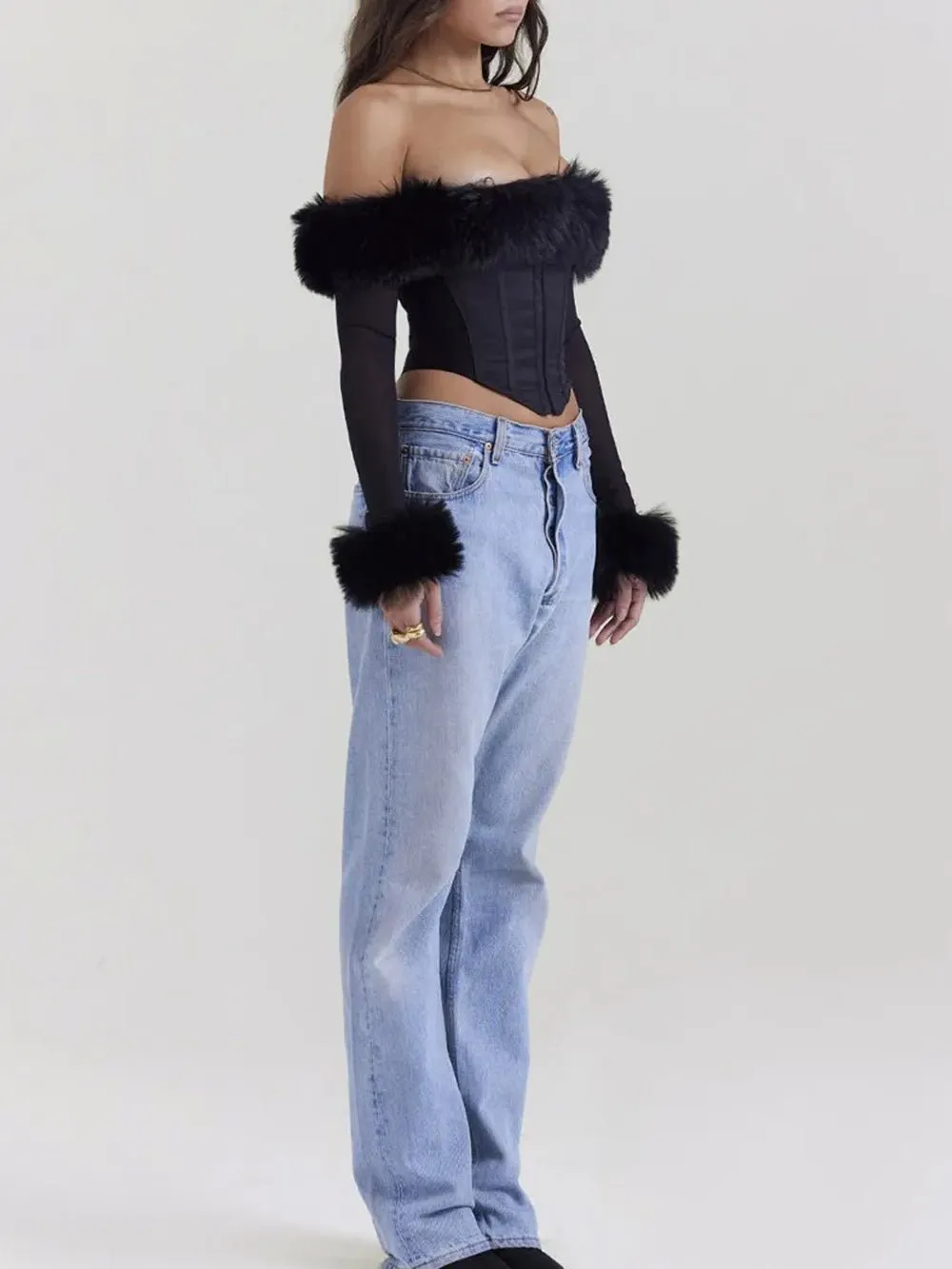 Courtney Off Shoulder Backless T Shirt