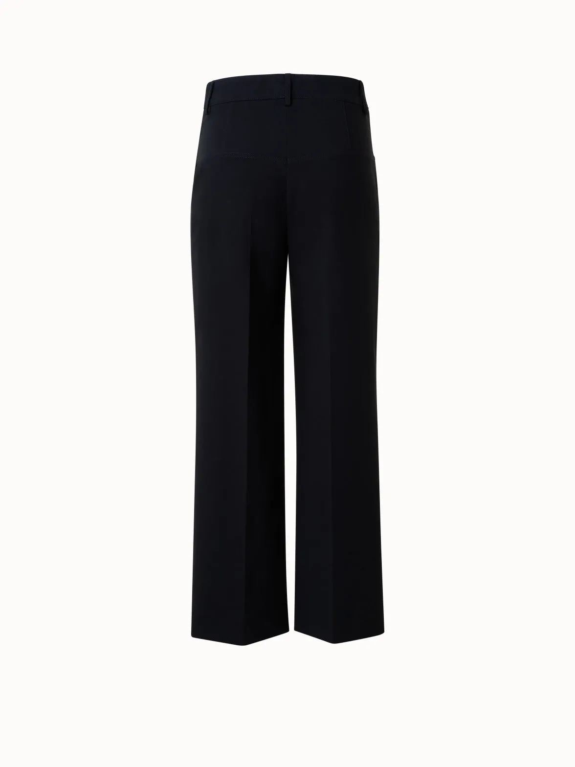 Cropped Cotton Wide Leg Pants