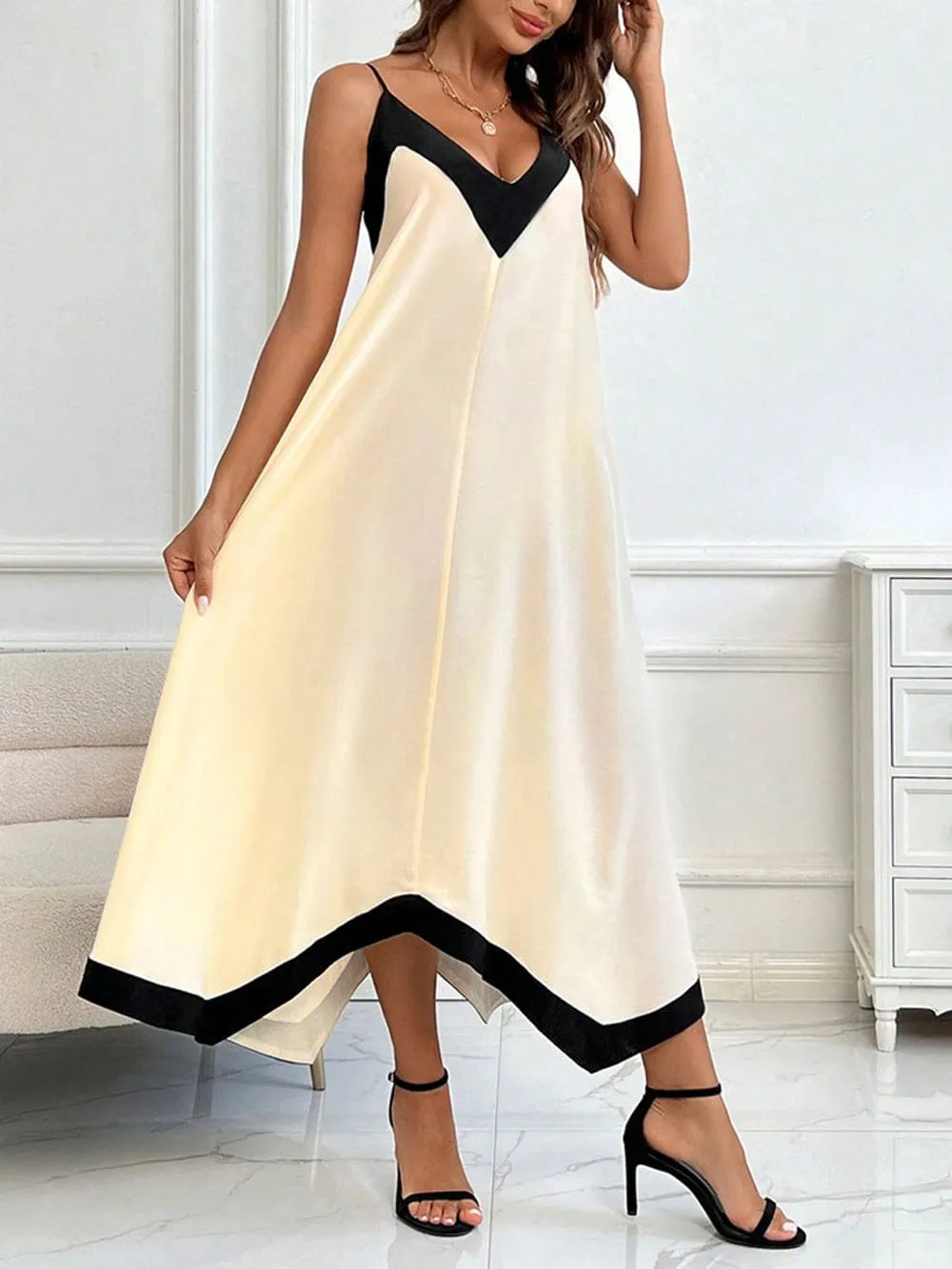 Darienne Asymmetrical Midi Dress