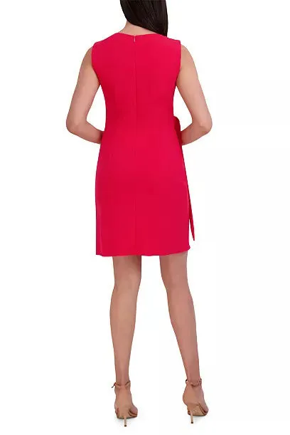 Donna Rico Scuba-Crepe Wrap-Skirt Sheath Dress