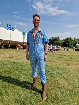 Draw me a Dino - Blue - Banging Boilersuit - Classic