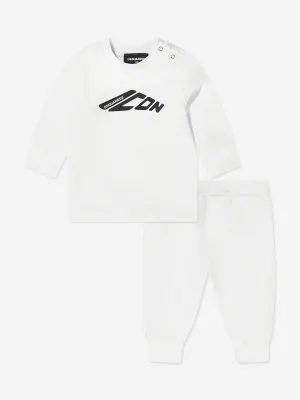 Dsquared2 Baby Icon Logo Tracksuit in White