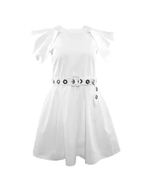 Echo Grommet Belted Dress