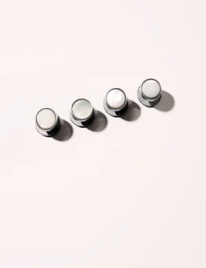 FINAL SALE: Mother of Pearl & Steel Dress Studs