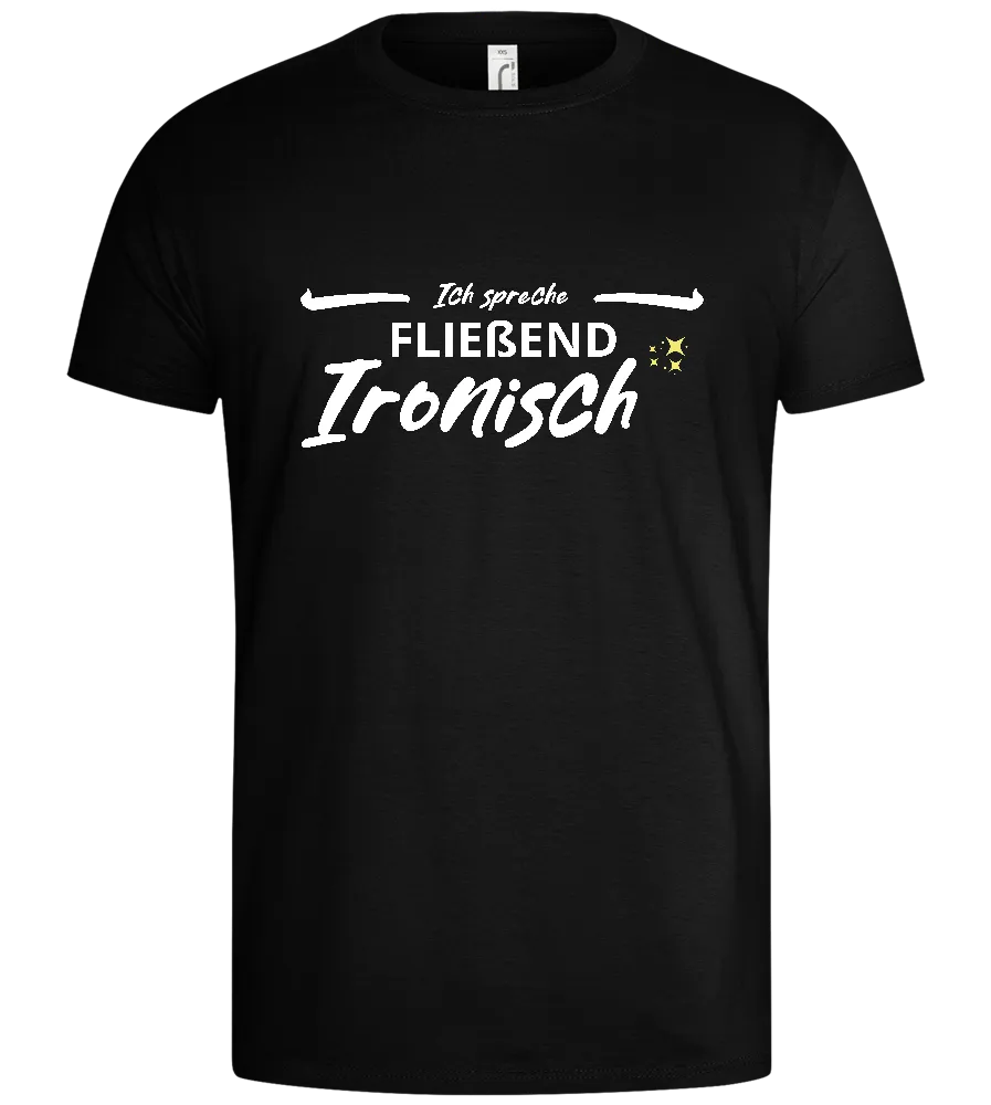 Fluent in Irony Design - Basic men's t-shirt