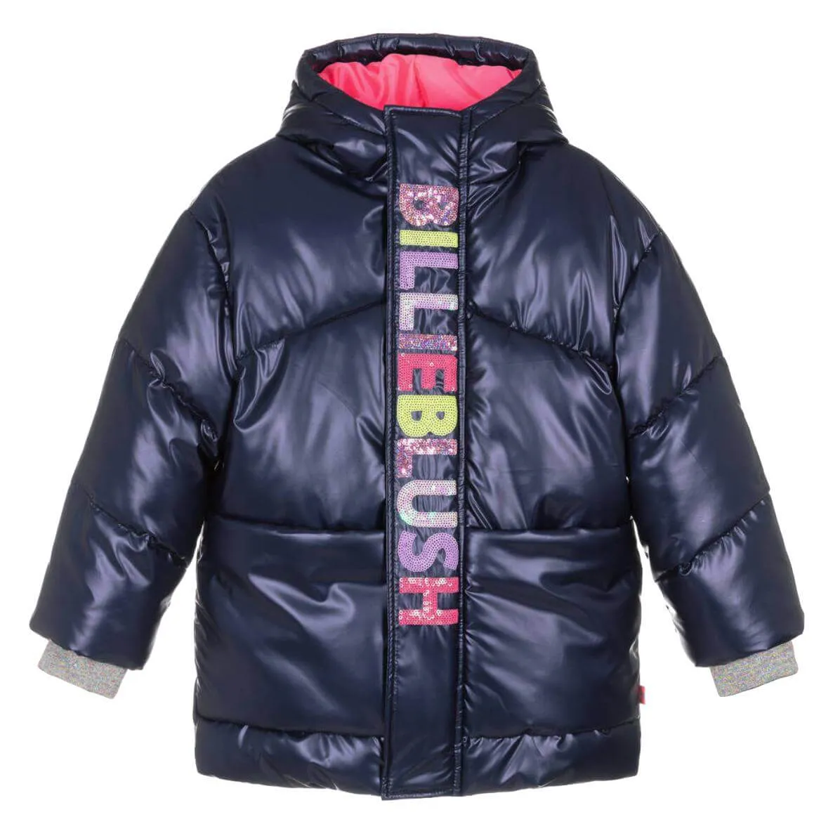 Girls Navy Puffer Jacket