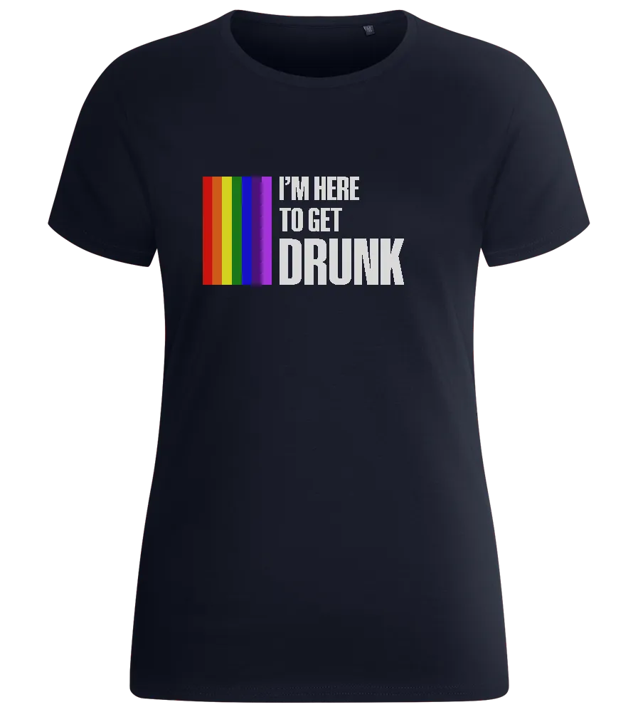 I'm Getting Drunk Design - Basic women's fitted t-shirt