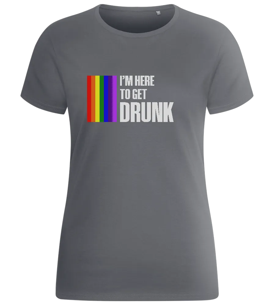 I'm Getting Drunk Design - Basic women's fitted t-shirt