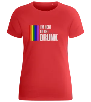 I'm Getting Drunk Design - Basic women's fitted t-shirt