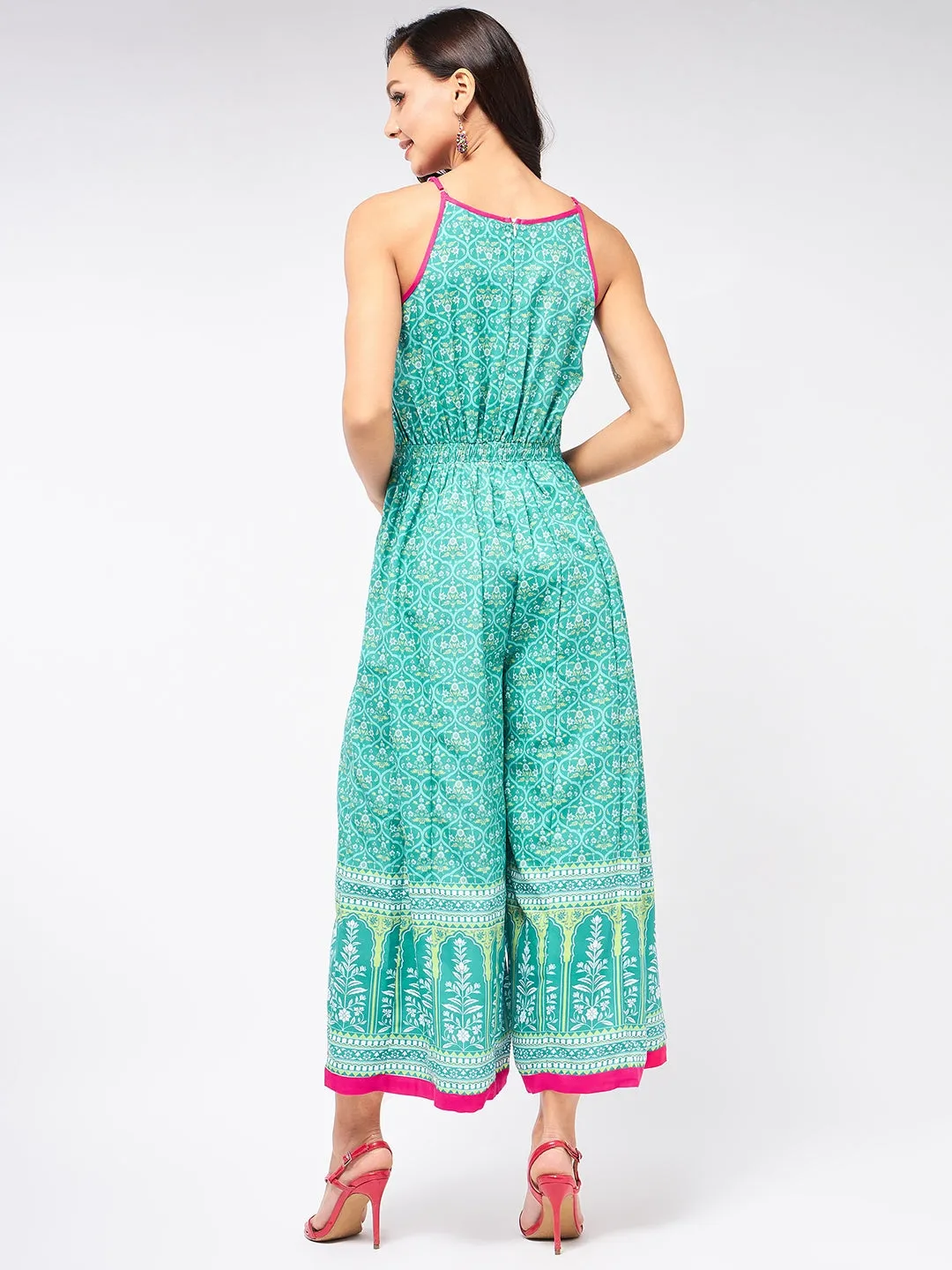 Jaipur Haat Strappy Printed Jumpsuit