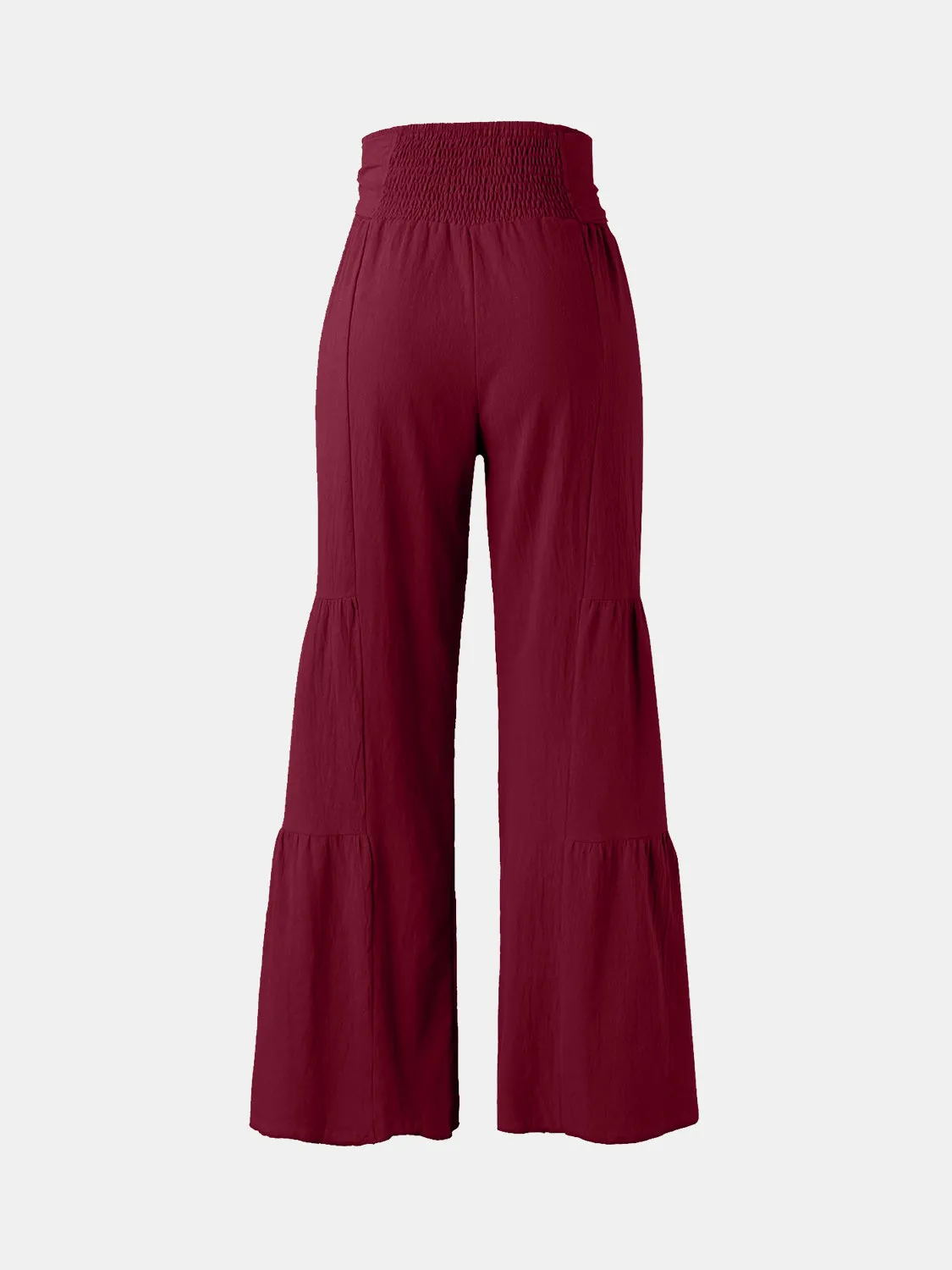 Joanne Ruched Wide Leg Pants