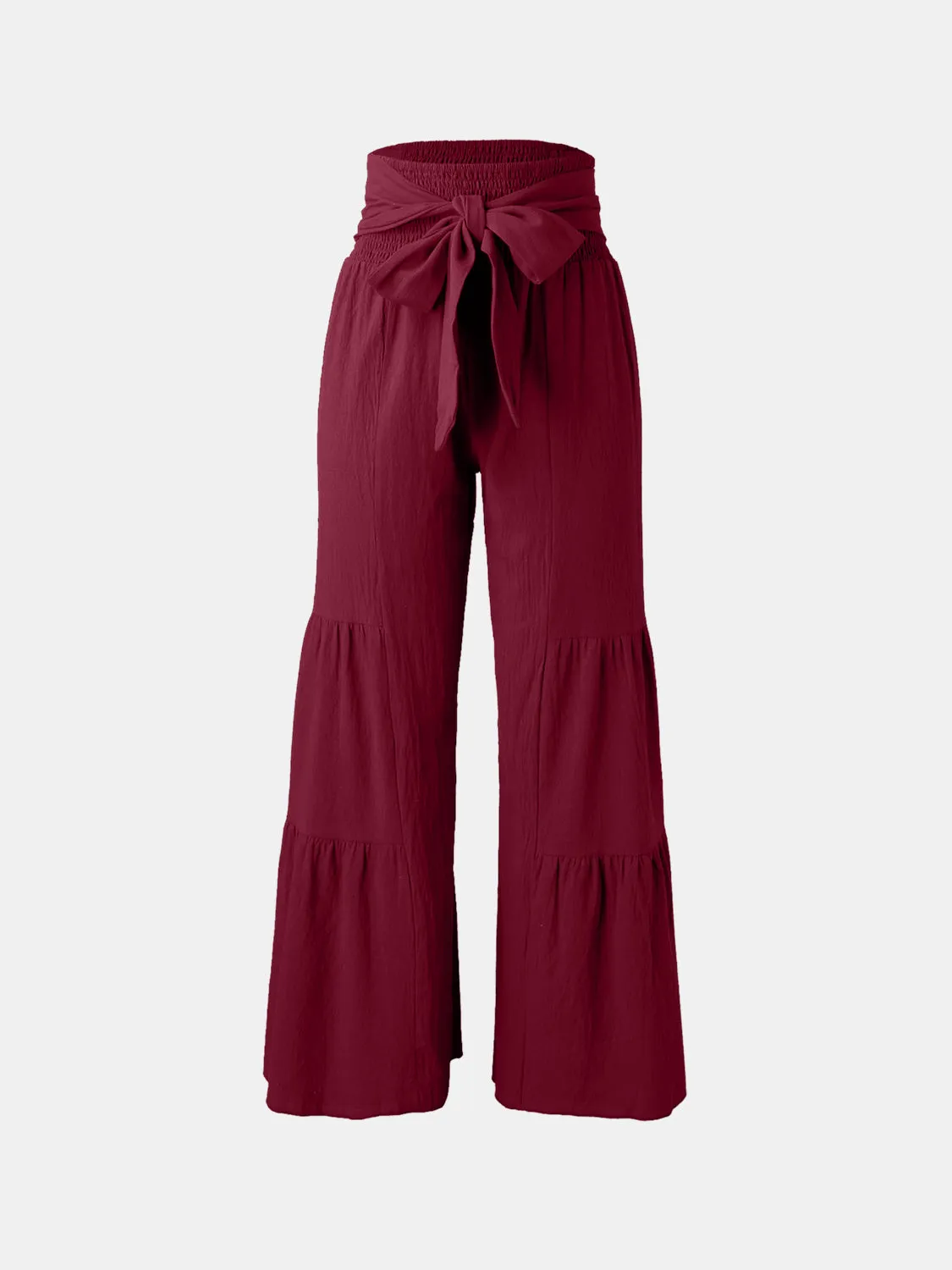 Joanne Ruched Wide Leg Pants