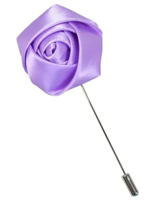 Lavender Rose Lapel Flower