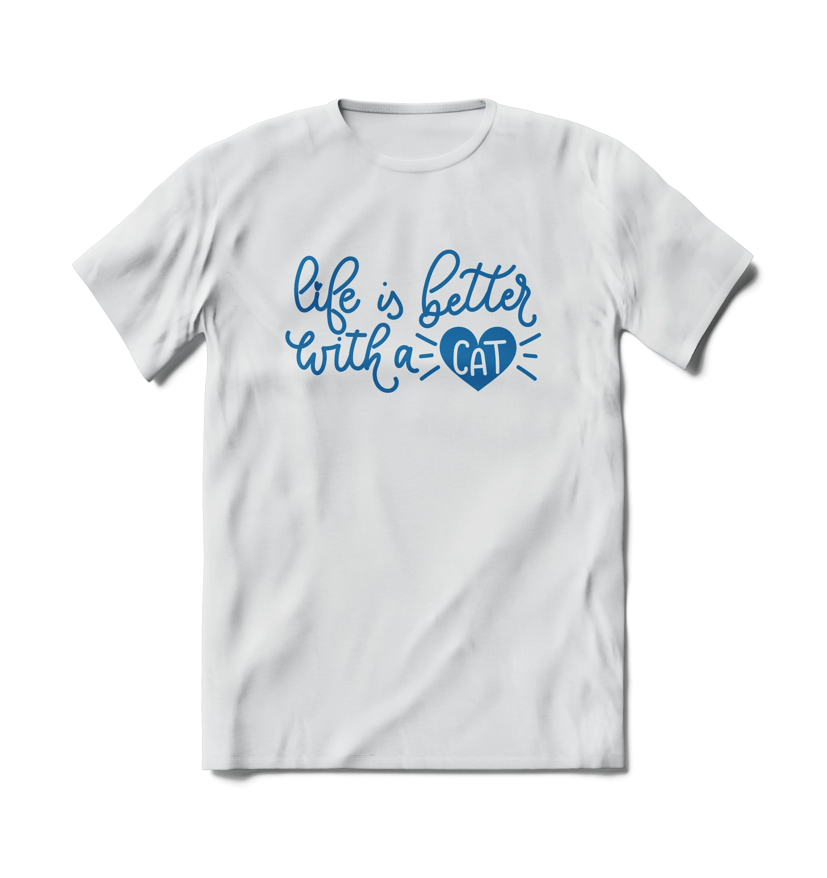 Life is Better with a Cat Short Sleeve T-Shirt