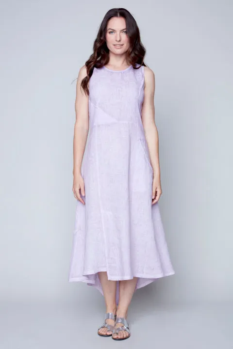 Linen Knitted Dress with Pockets