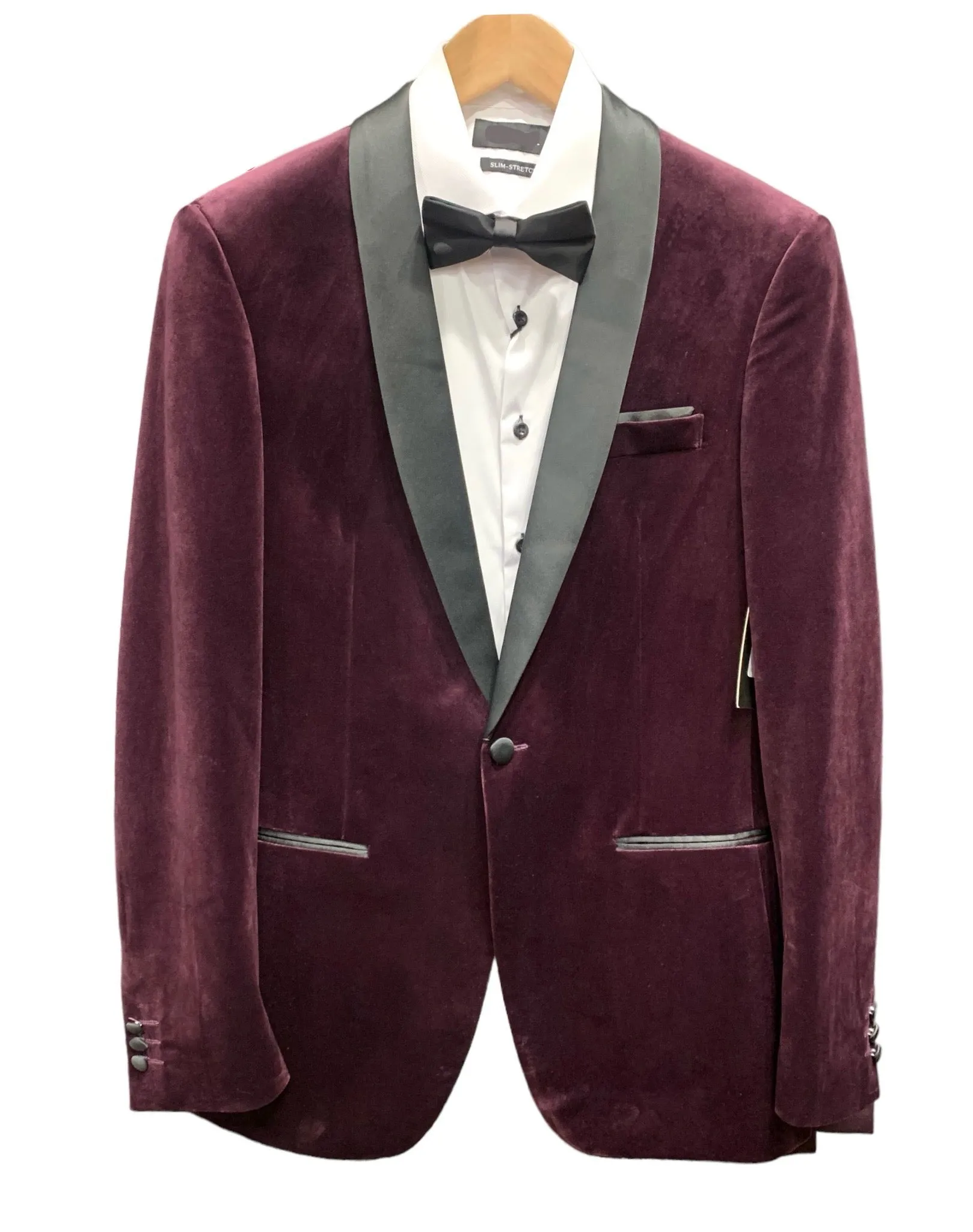 Men’s Formals - Velvet Tuxedo - MAROON