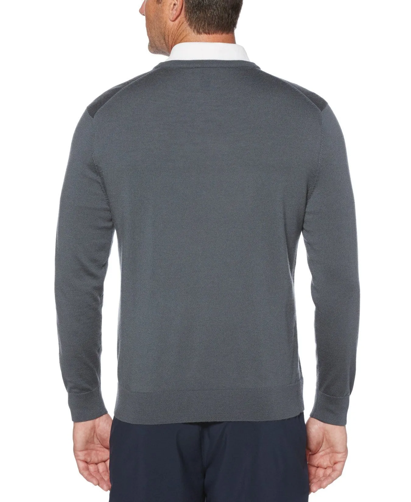 Mens V-Neck Merino Sweater