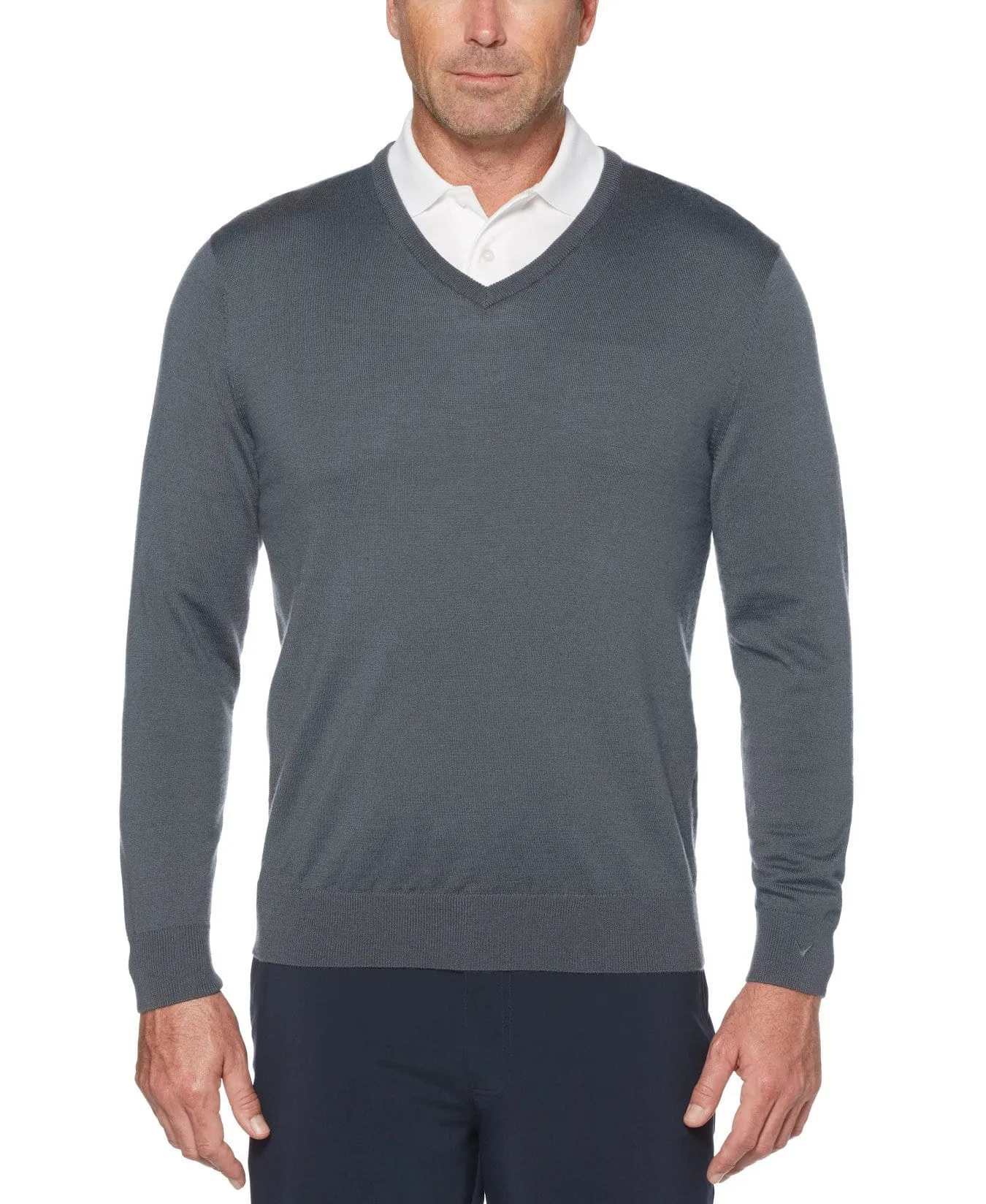 Mens V-Neck Merino Sweater