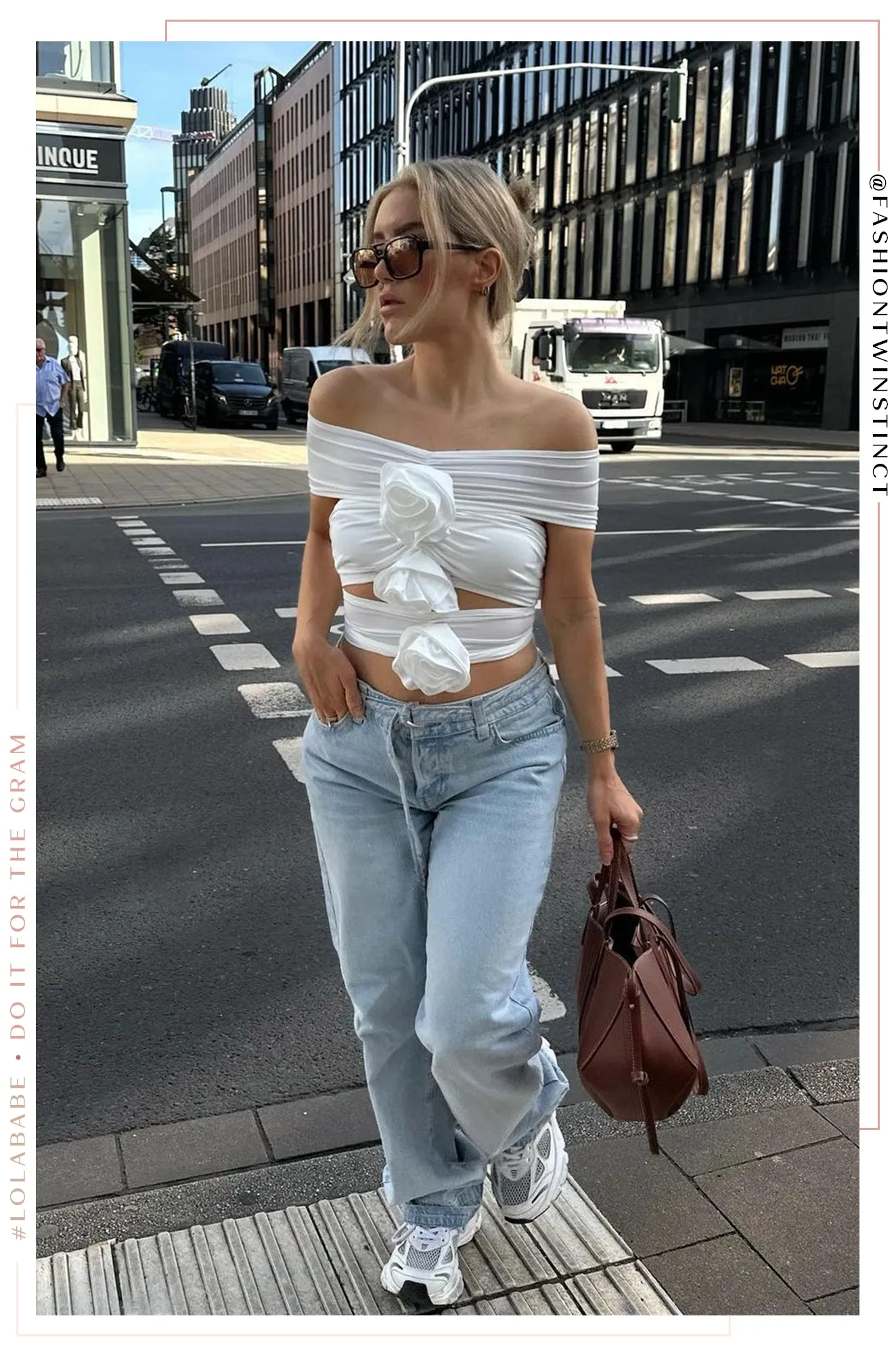 Noelya Off Shoulder Rosette Top - White