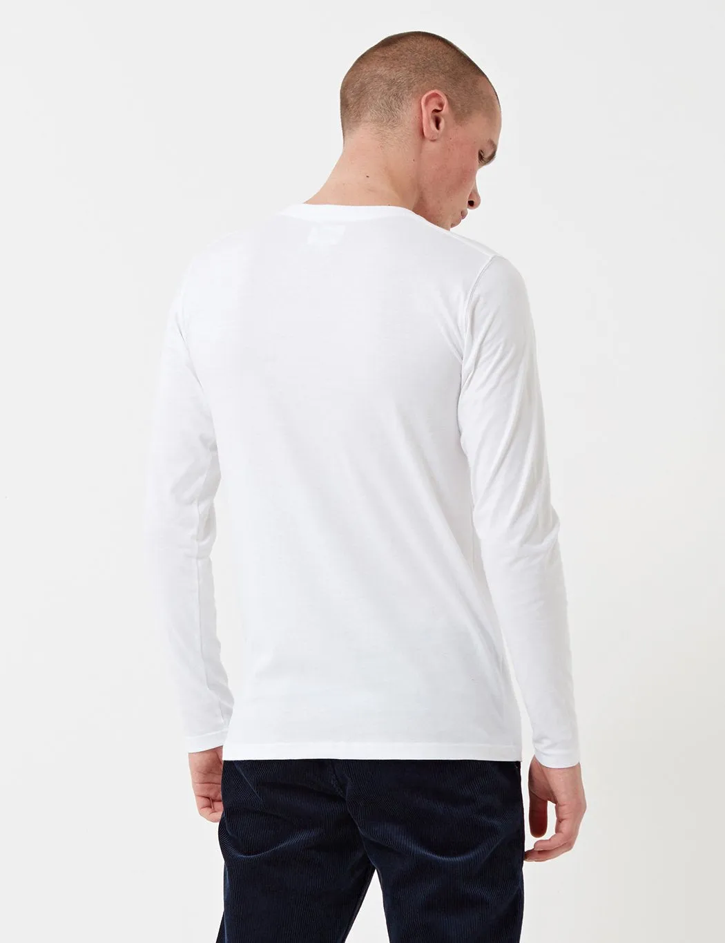 Norse Projects Niels Basic Long Sleeve T-Shirt - White