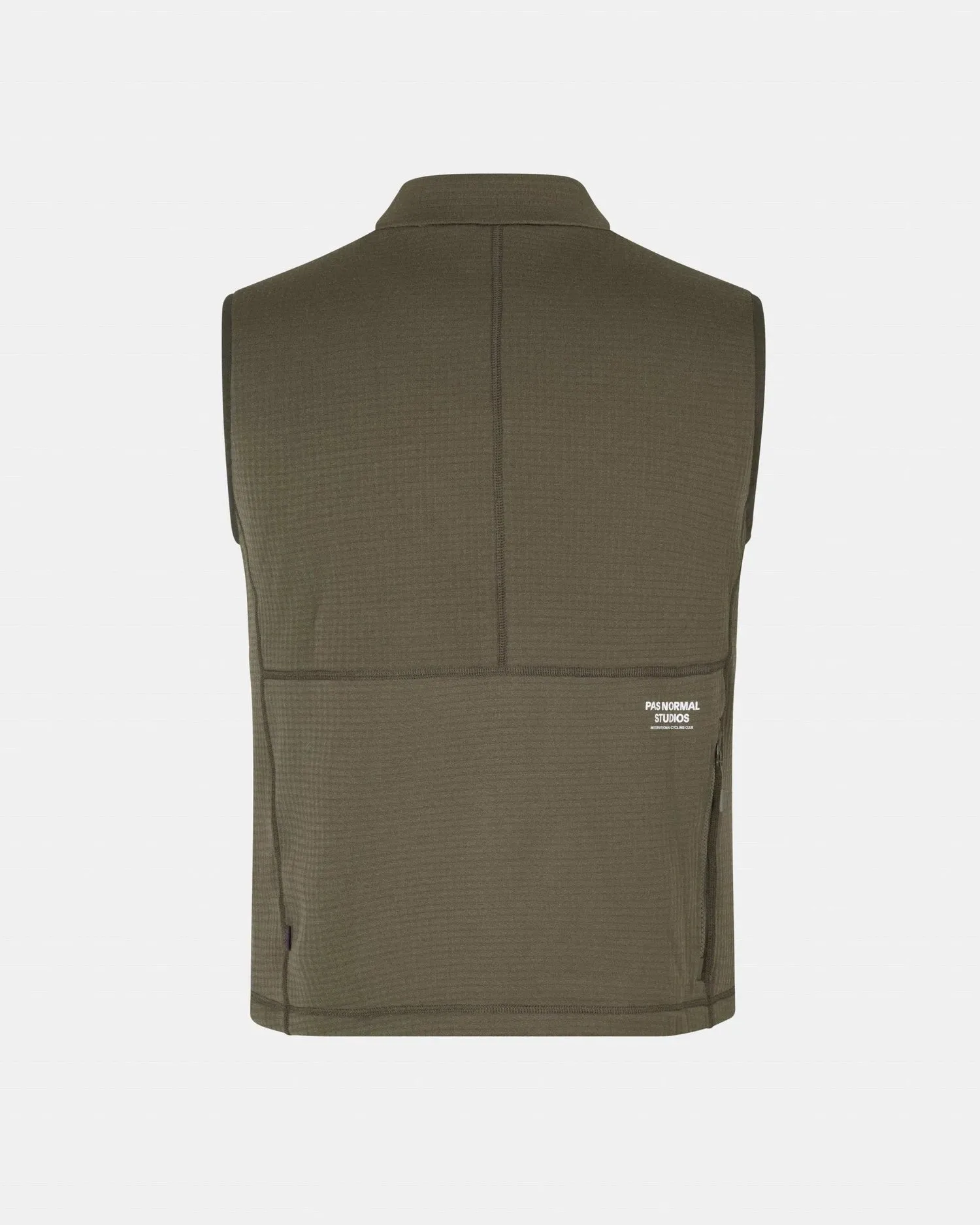 PAS NORMAL STUDIOS ESCAPISM Performance Fleece Vest - Dark Stone