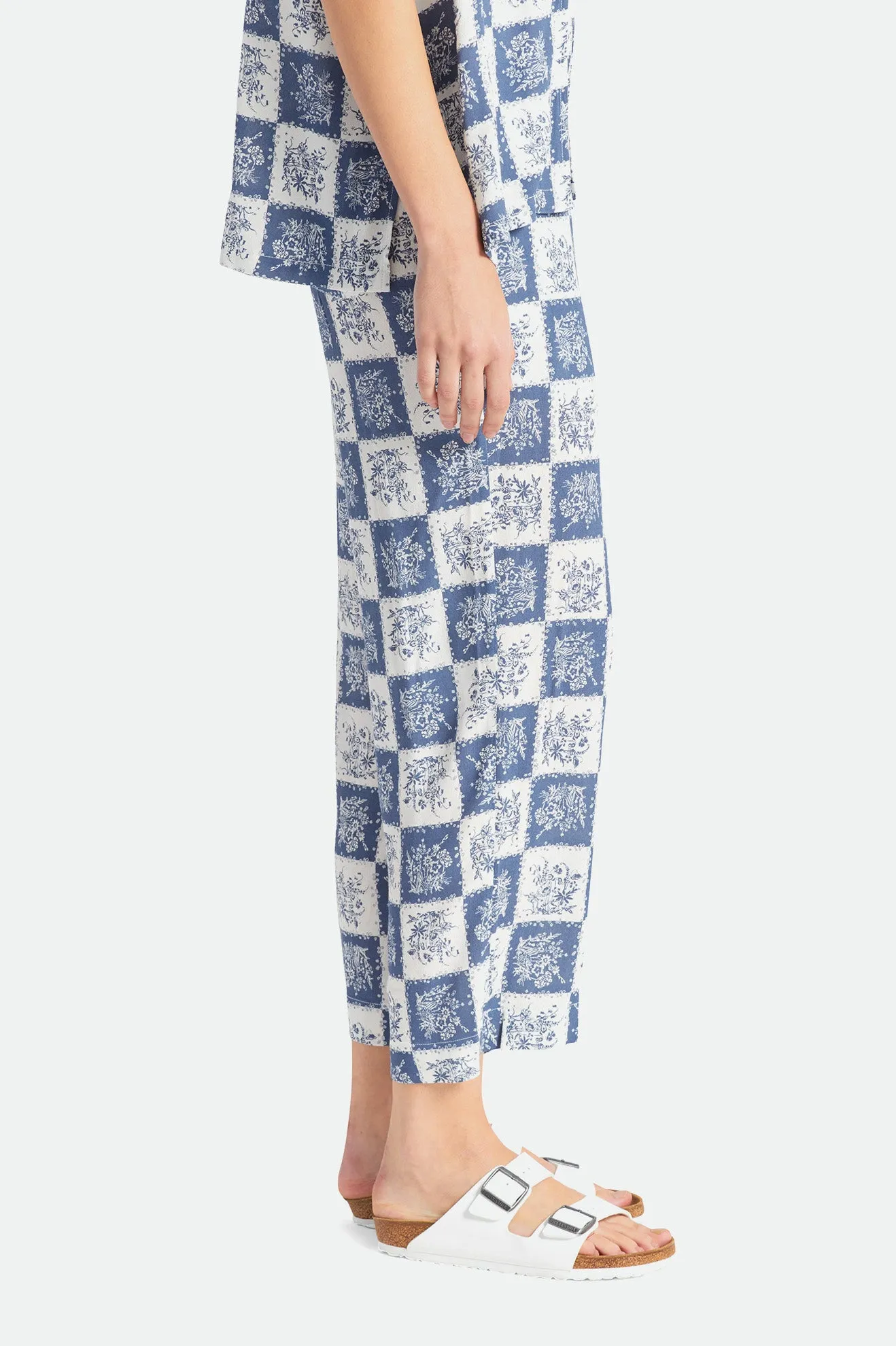 Patchwork Crop Pant - Joe Blue