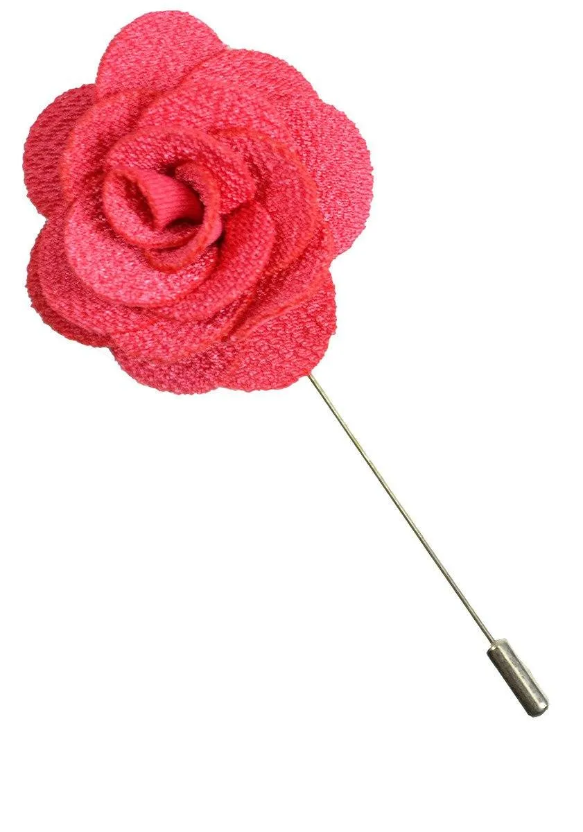 Pink Lapel Flower