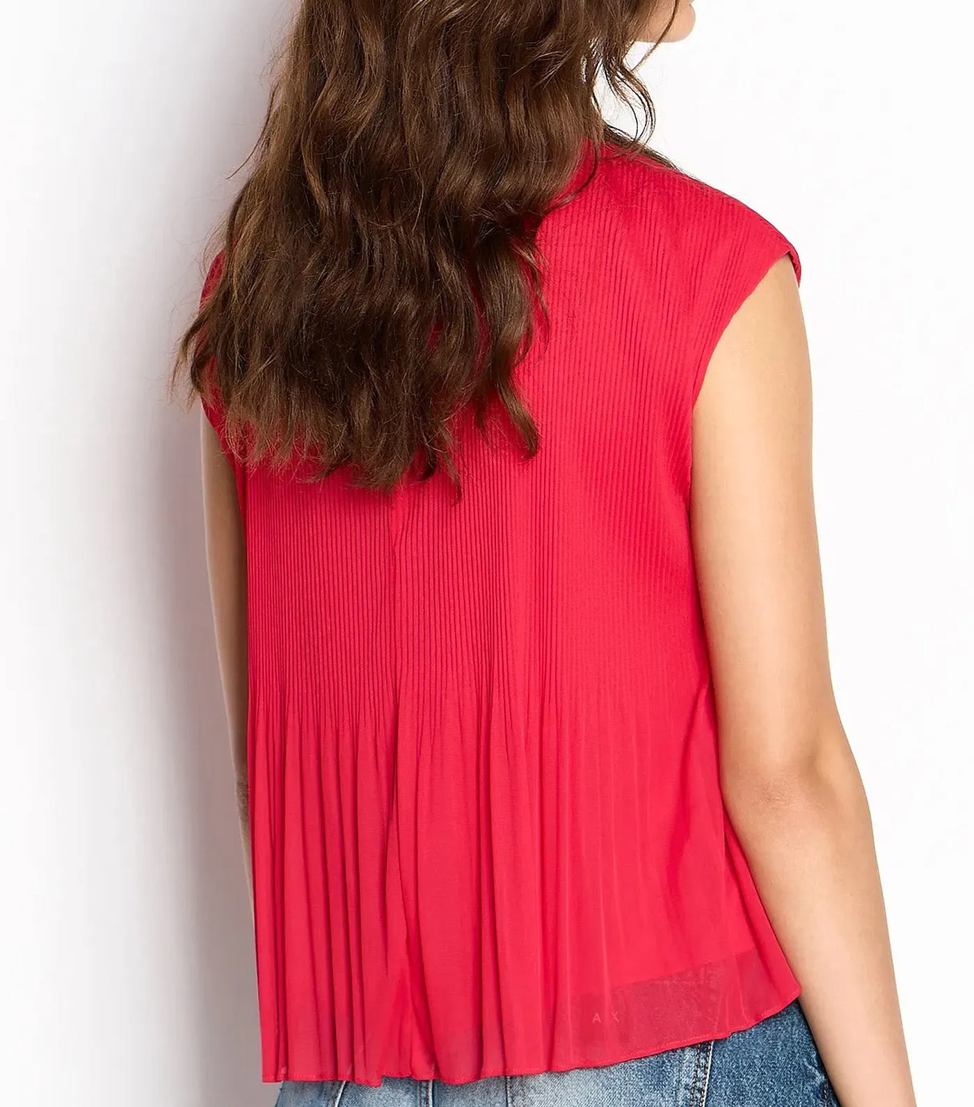 Pleated Chiffon Top