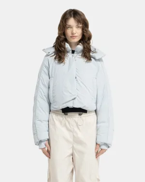 Re:Down Crop Puffer Jacket in Ice Blue