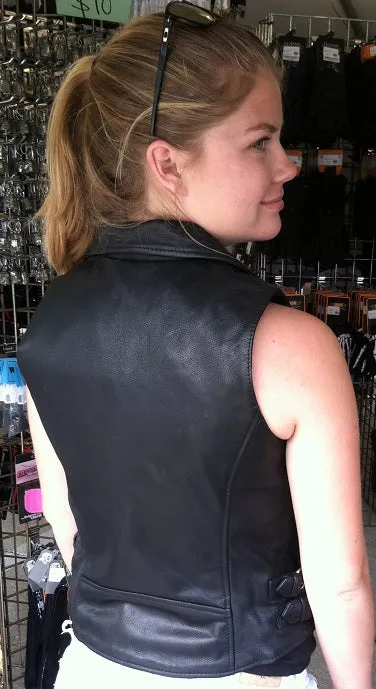 Sexy Goddess Leather Motorcycle Vest