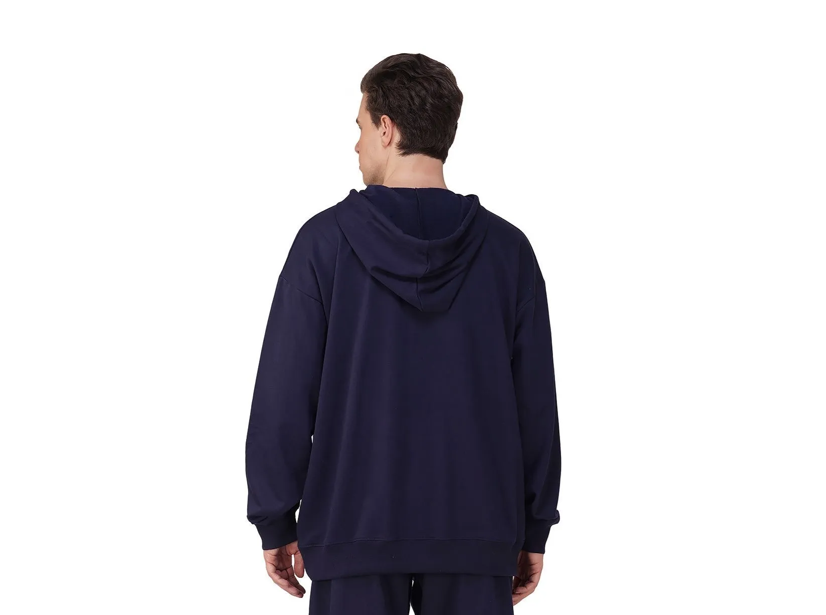 SLAY. Men's Navy Oversized Drop Shoulder Hoodie