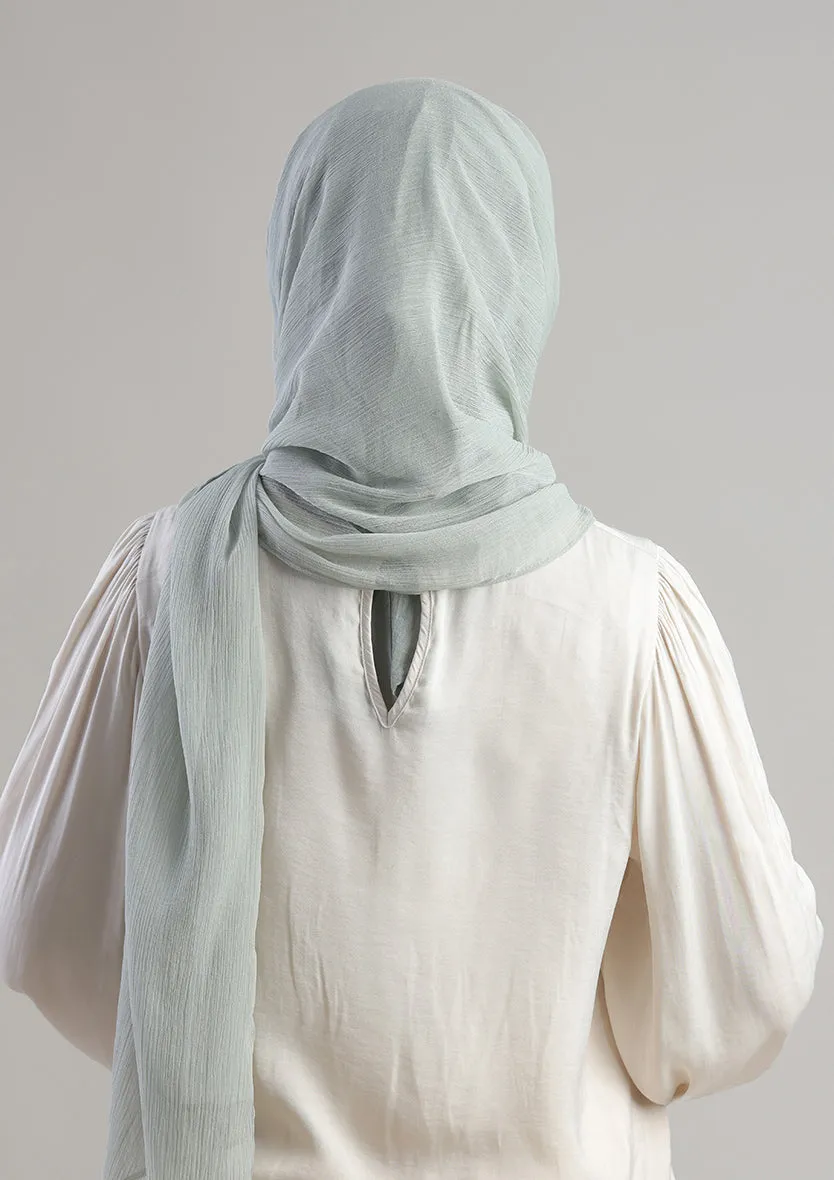 Soft Sage Instant Hijab With Inner