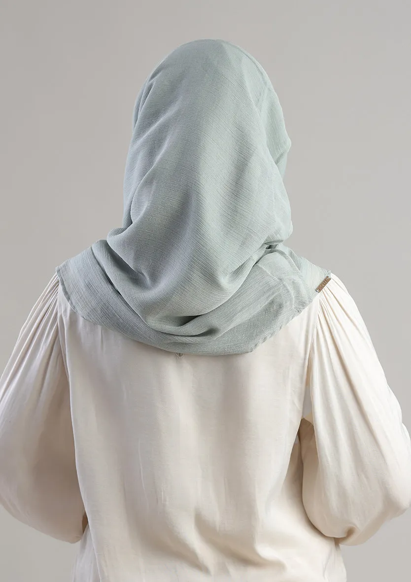 Soft Sage Instant Hijab With Inner