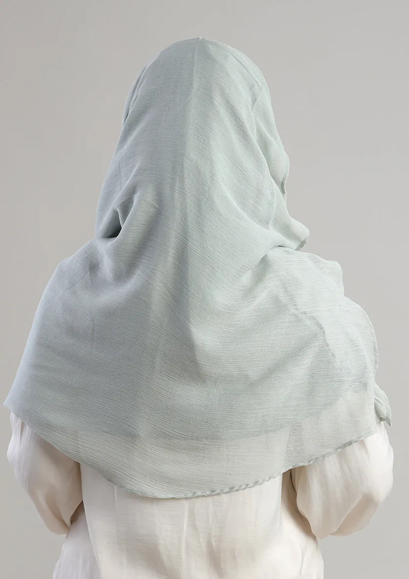 Soft Sage Instant Hijab With Inner