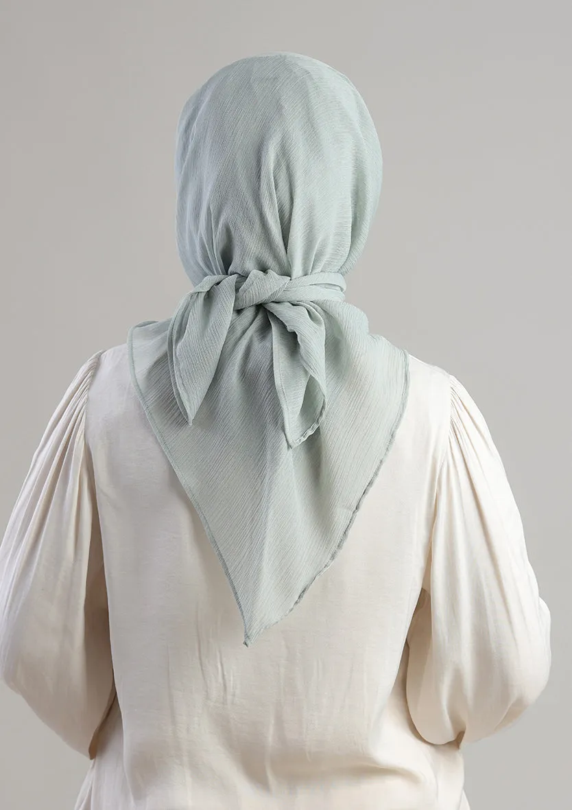 Soft Sage Instant Hijab With Inner