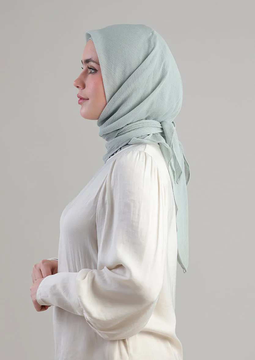 Soft Sage Instant Hijab With Inner