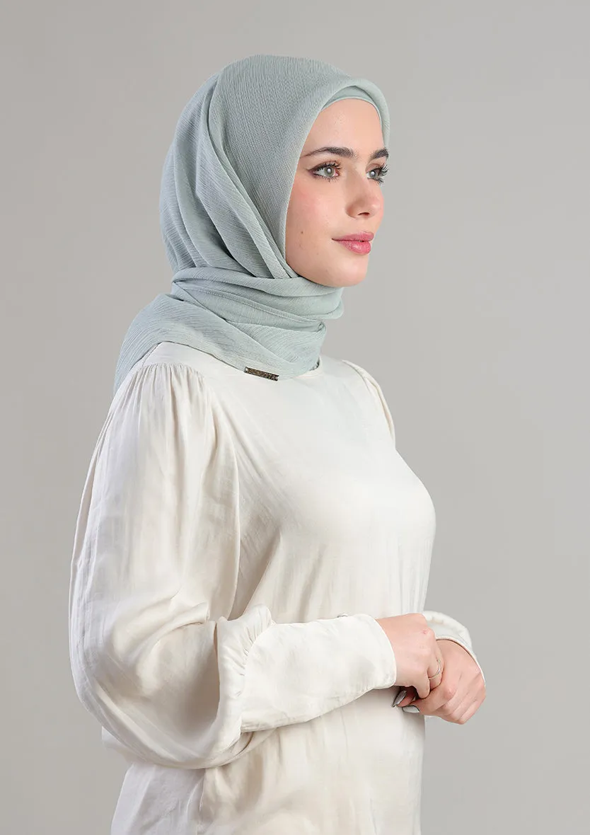 Soft Sage Instant Hijab With Inner