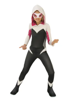 SPIDER-MAN Gwen Hooded Girls Costume