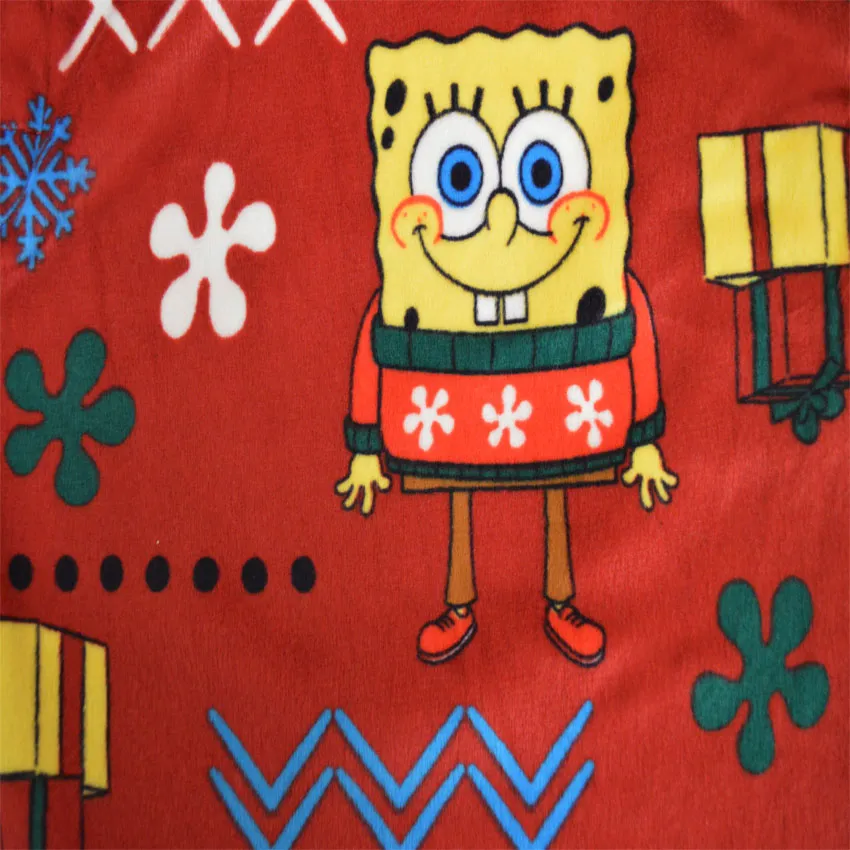 SpongeBob and Patrick Christmas Silky Fleece Lounge Pants